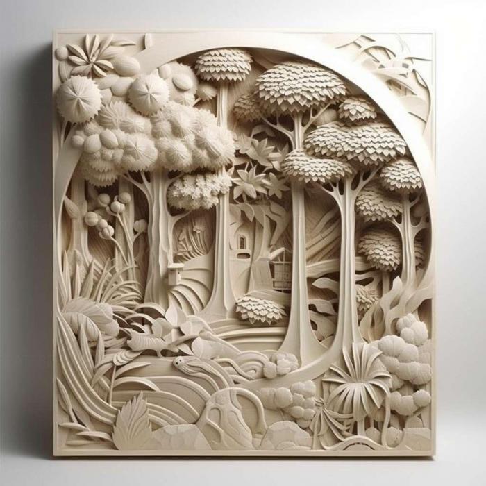 نموذج ثلاثي الأبعاد لآلة CNC 3D Art 